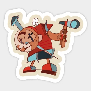 Mr. Sinmo (Picasso style) Sticker